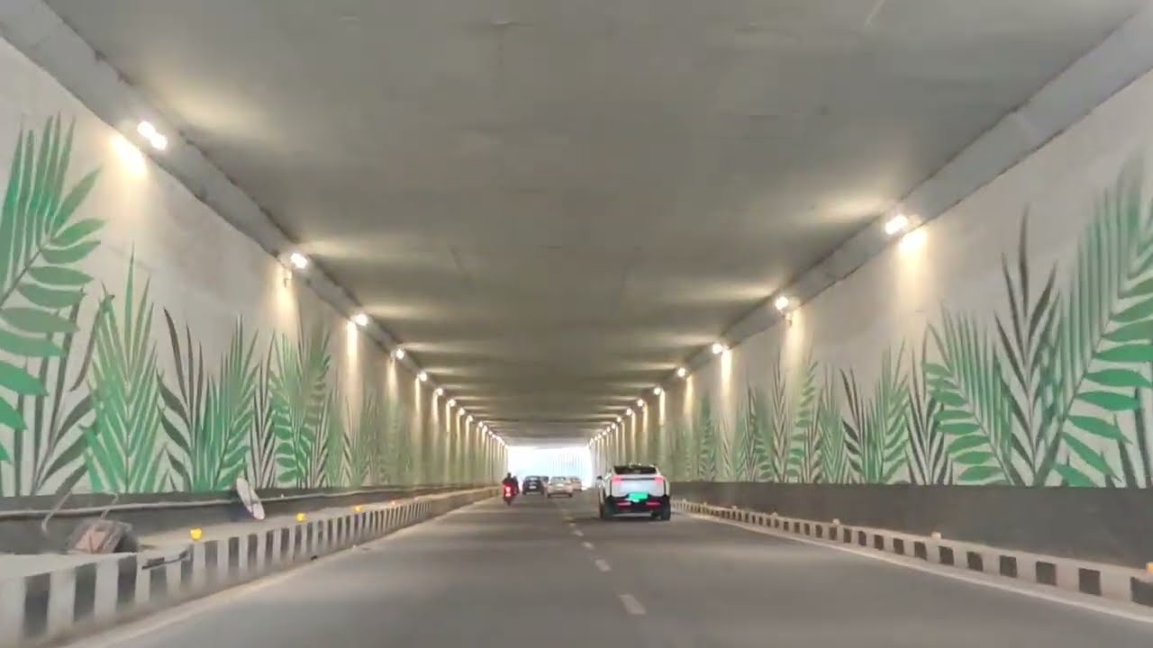 #Dwarka to IGI Airport T3- Part 2 , Through #Dwarka Express Way Tunnel #dwarka #delhi #delhiairport 
