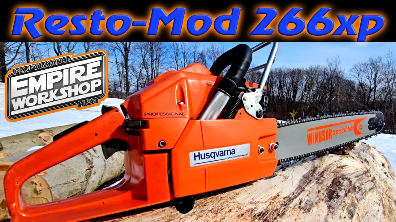Husqvarna 266XP Resto Mod #husqvarna #бензопила #stihl #лесозаготовка #арборист #empireworkshop