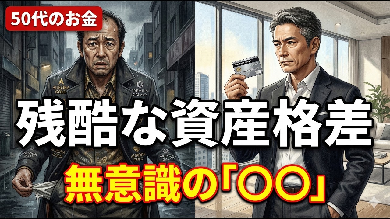 【残酷な資産格差】無意識に「〇〇」してませんか？あの人よりマシは転落のサイン。貯金0〜富裕層の全5階層