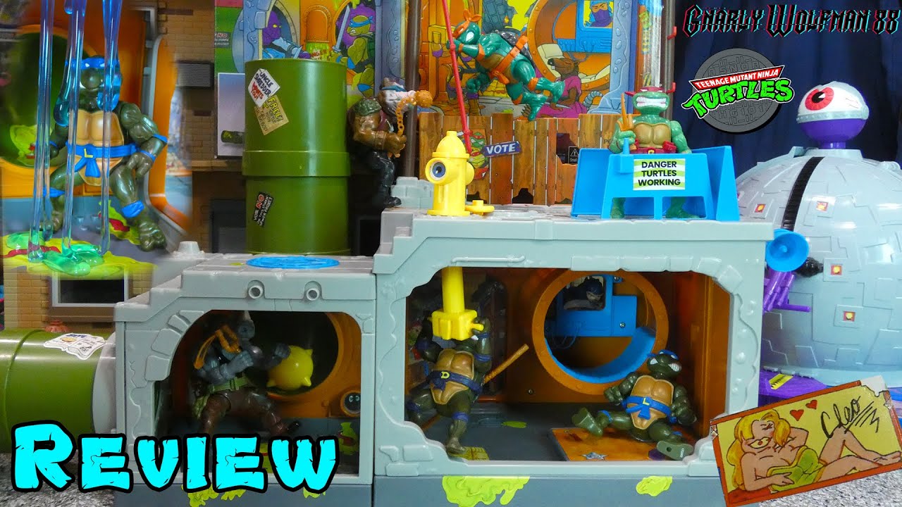 Playmates Teenage Mutant Ninja Turtles Classic Sewer Lair Playset 2025 Reissue Unboxing & Review