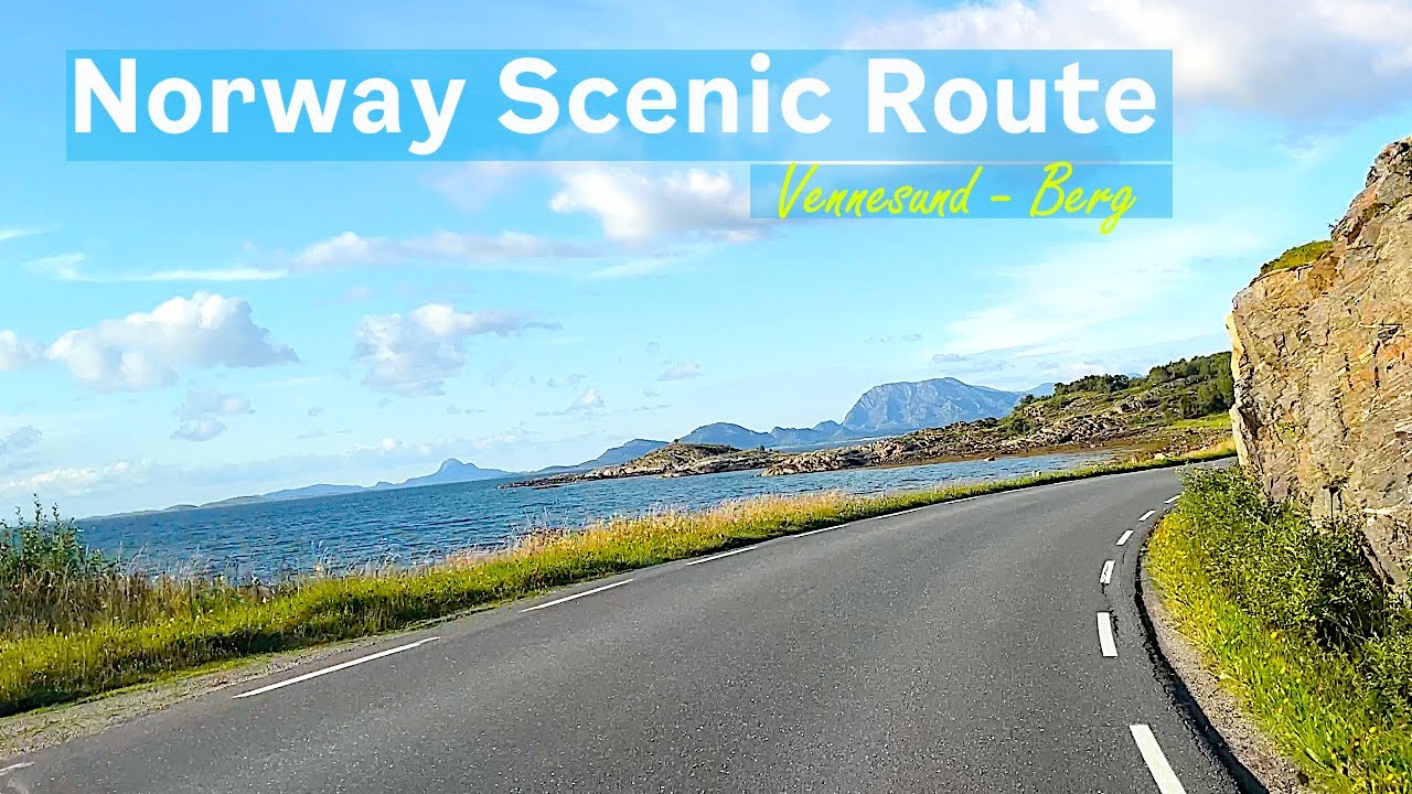 Norwegian Scenic Route Drive. Vennesund to Berg.