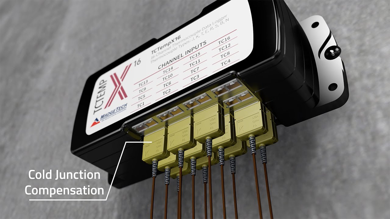 TCTempX16 | 16 Channel Thermocouple Data Logger