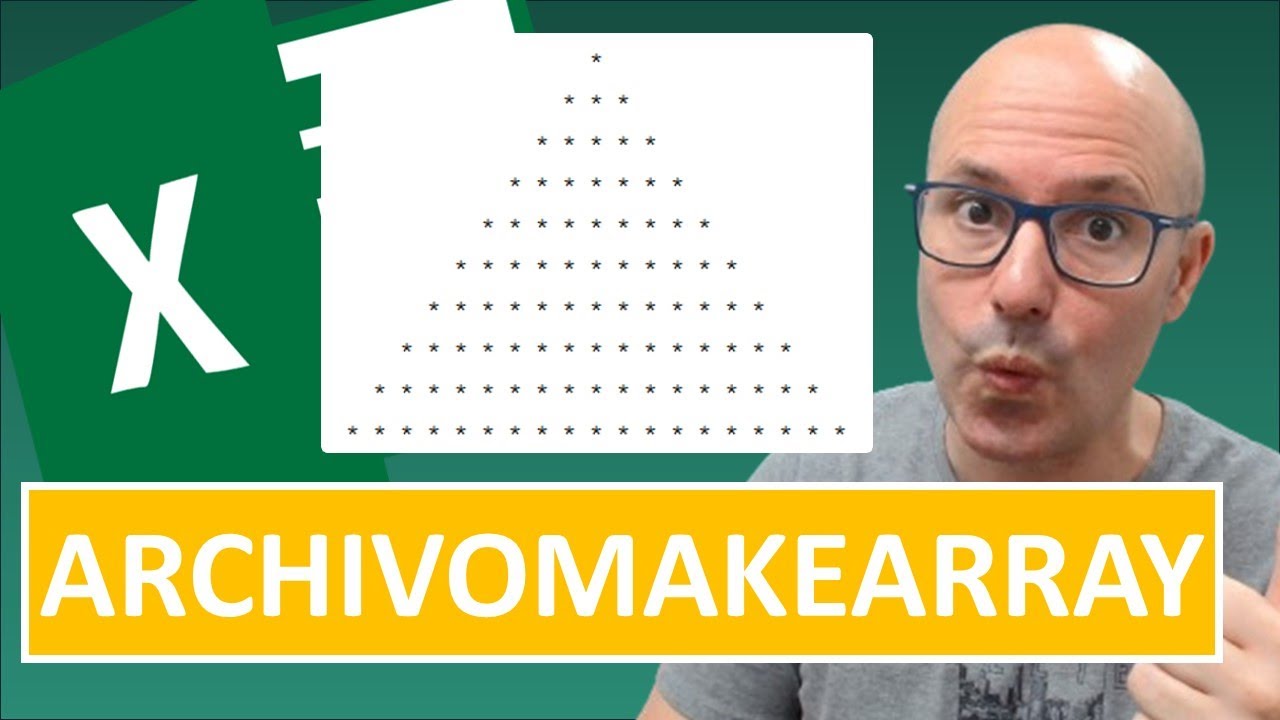 ✅ FUNCIÓN ARCHIVOMAKEARRAY EN #excel - Crear una árbol de Navidad