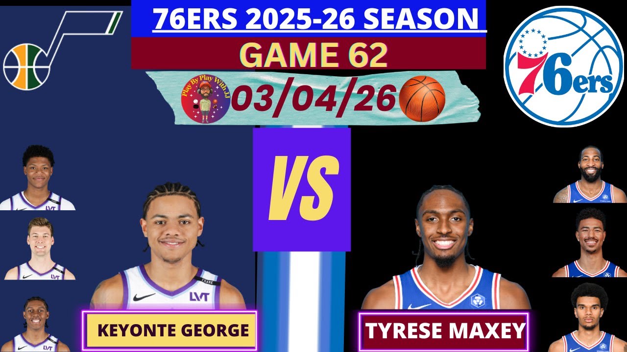 Philadelphia 76ers vs. Utah Jazz LIVE | Radio-Style Play-by-Play #jazz #76ers #sixers