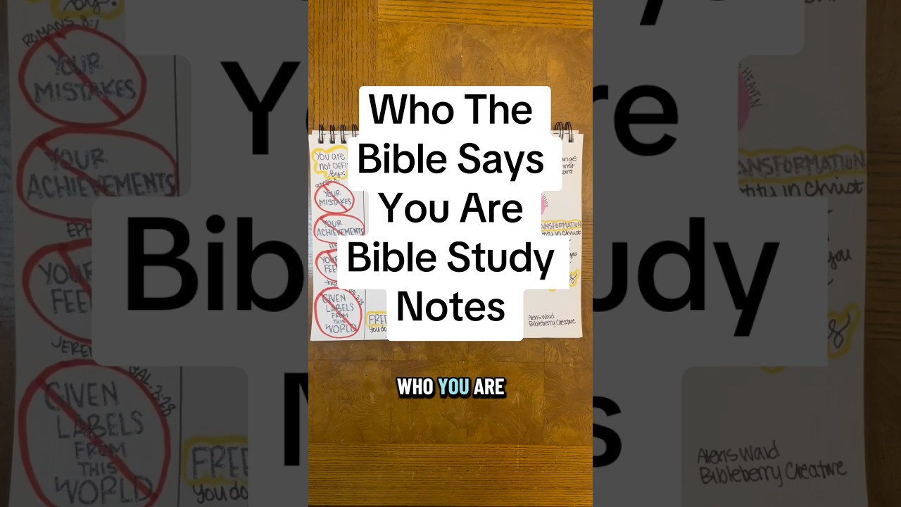 Identity in Christ quick Bible study notes/teaching #biblestudytime #biblejournal #biblejournaling
