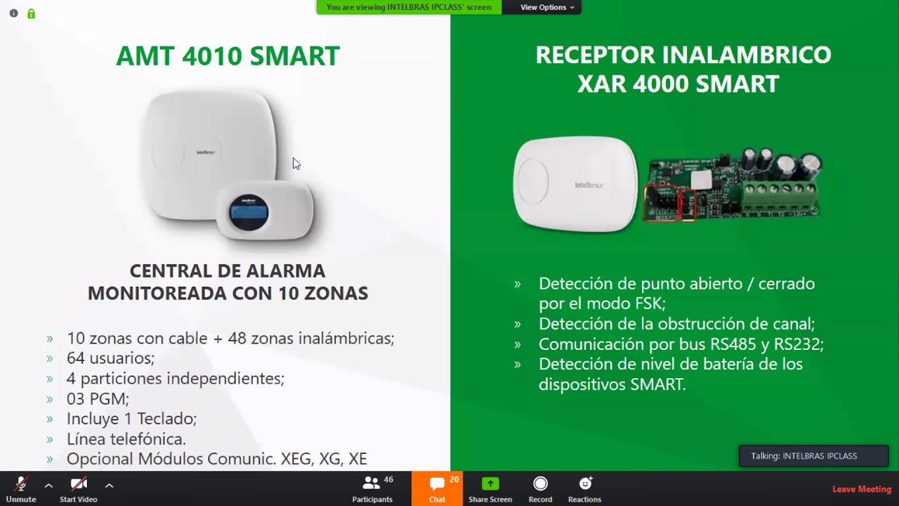 CAPACITACIÓN CENTRALES Y ACCESORIOS DE ALARMAS INTELBRAS