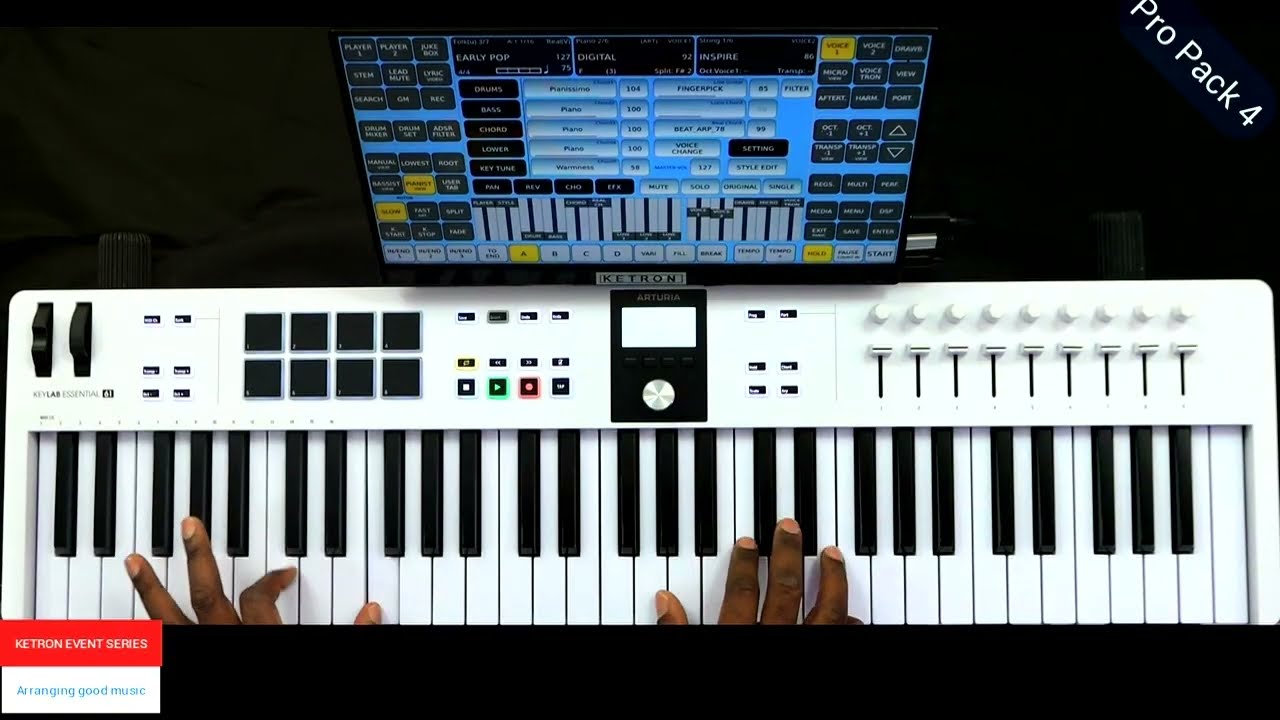 KETRON EVM — аранжировка музыки с использованием AjamSonic HSD13