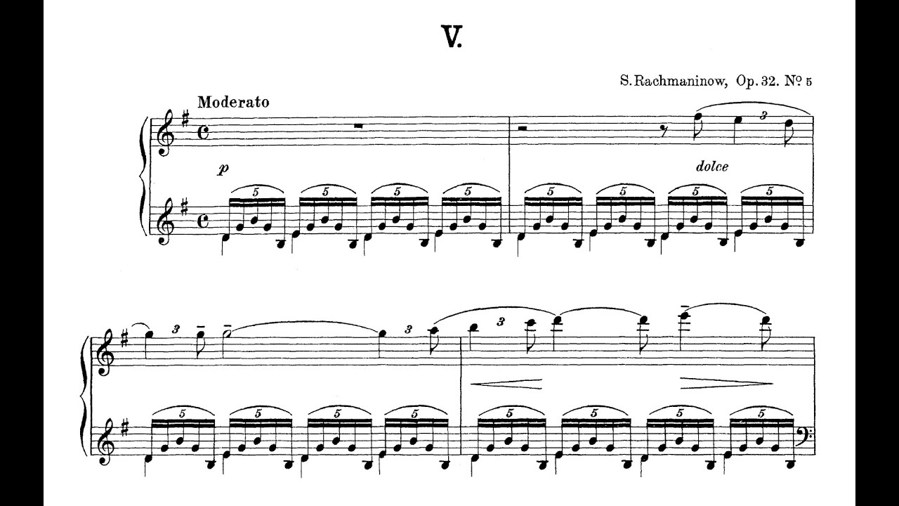 Rachmaninoff - Prelude Op.32 No.5 (Nelson Freire, piano)