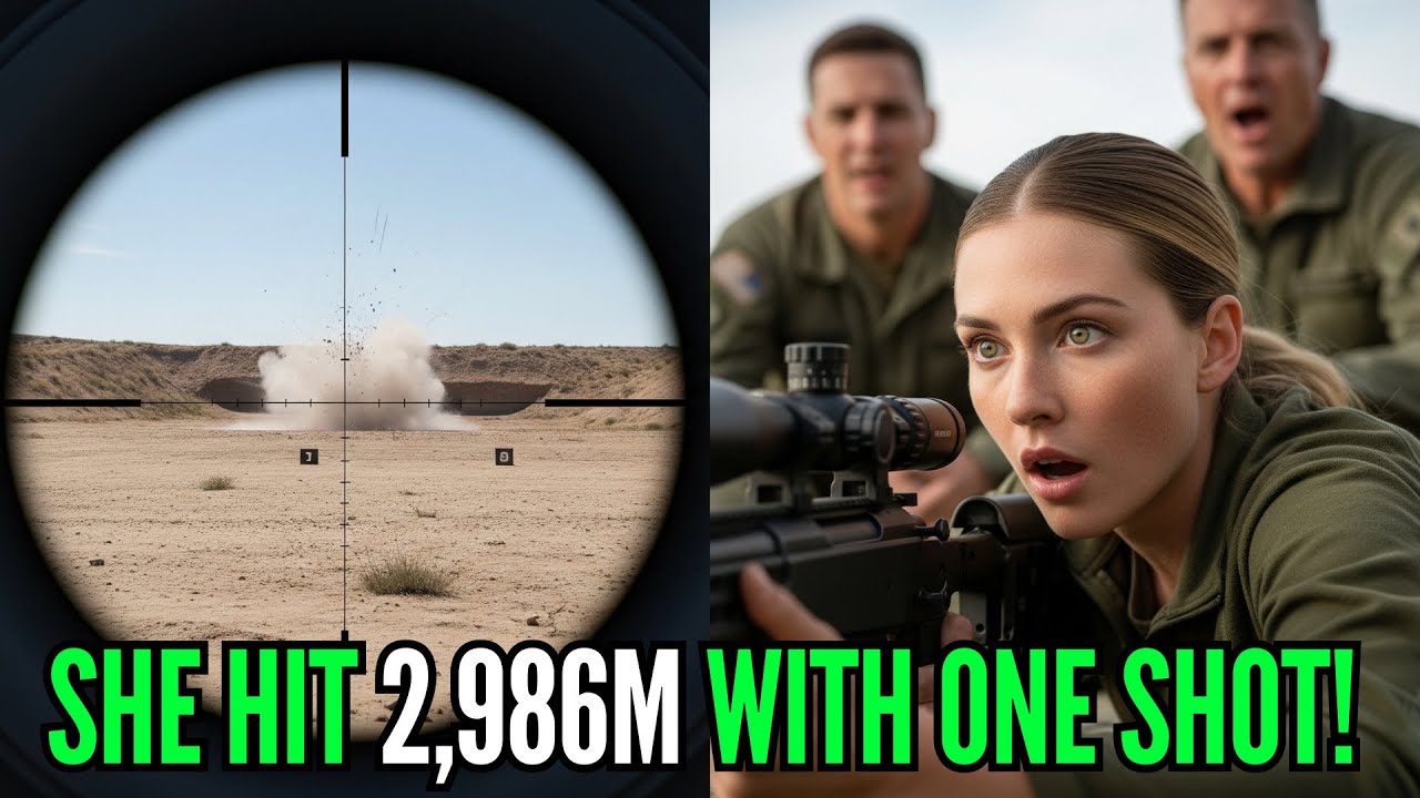 Just a Rifle Holder — Until She Hit 2,986M on Her First Shot
