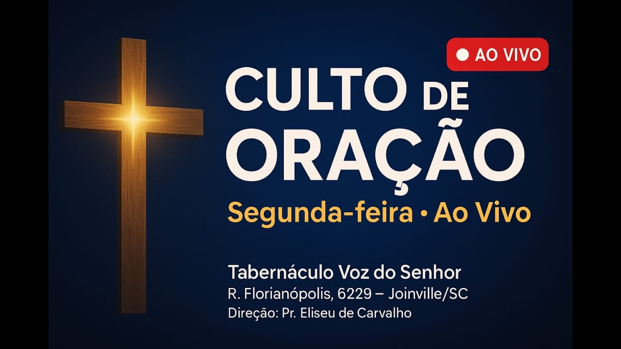 🔴 AO VIVO: O FIM DA ERA E O FIM DO TEMPO | CULTO DE ORAÇÃO | TABERNÁCULO VOZ DO SENHOR | 09/02/2026