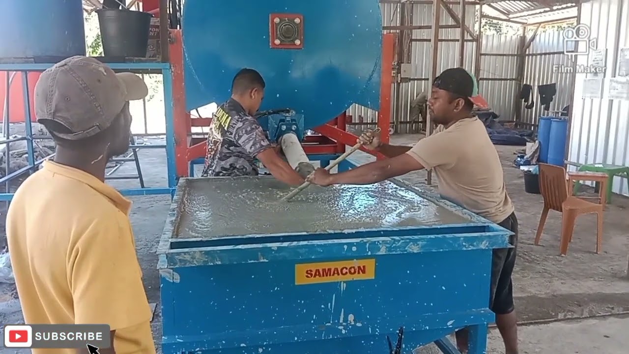 pembuatan bata ringan menggunakan mesin SAMACON di ntt flores ll wa 087711963994