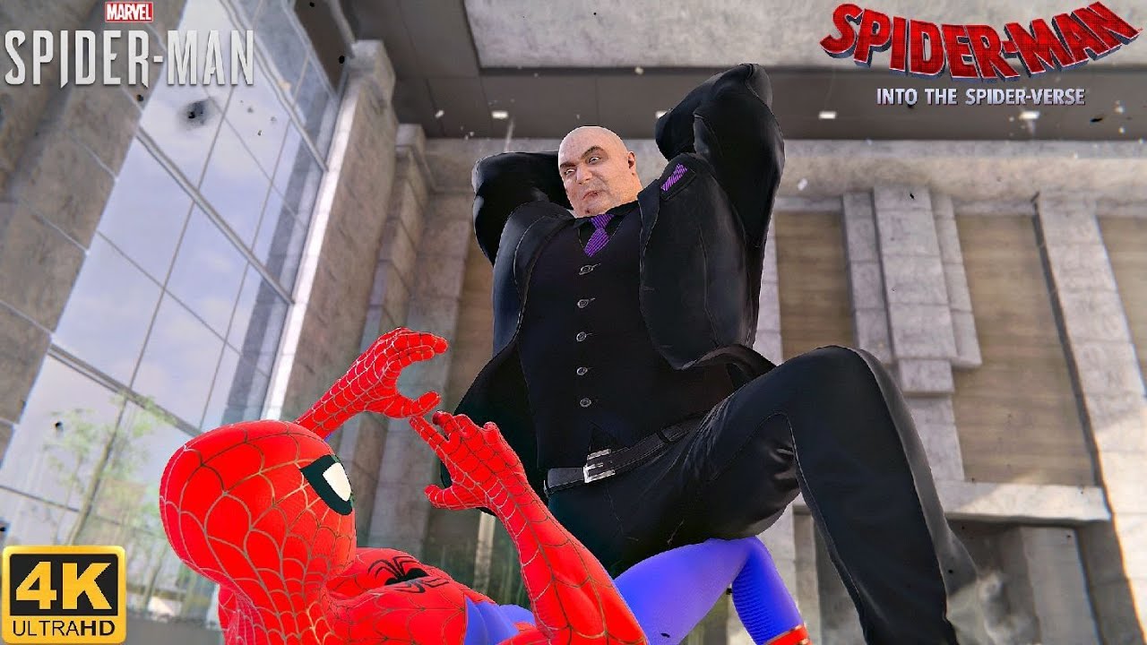 Человек-паук против Кингпина в костюме «Через вселенные» — Marvel's Spider-Man PS5 (4K 60FPS)