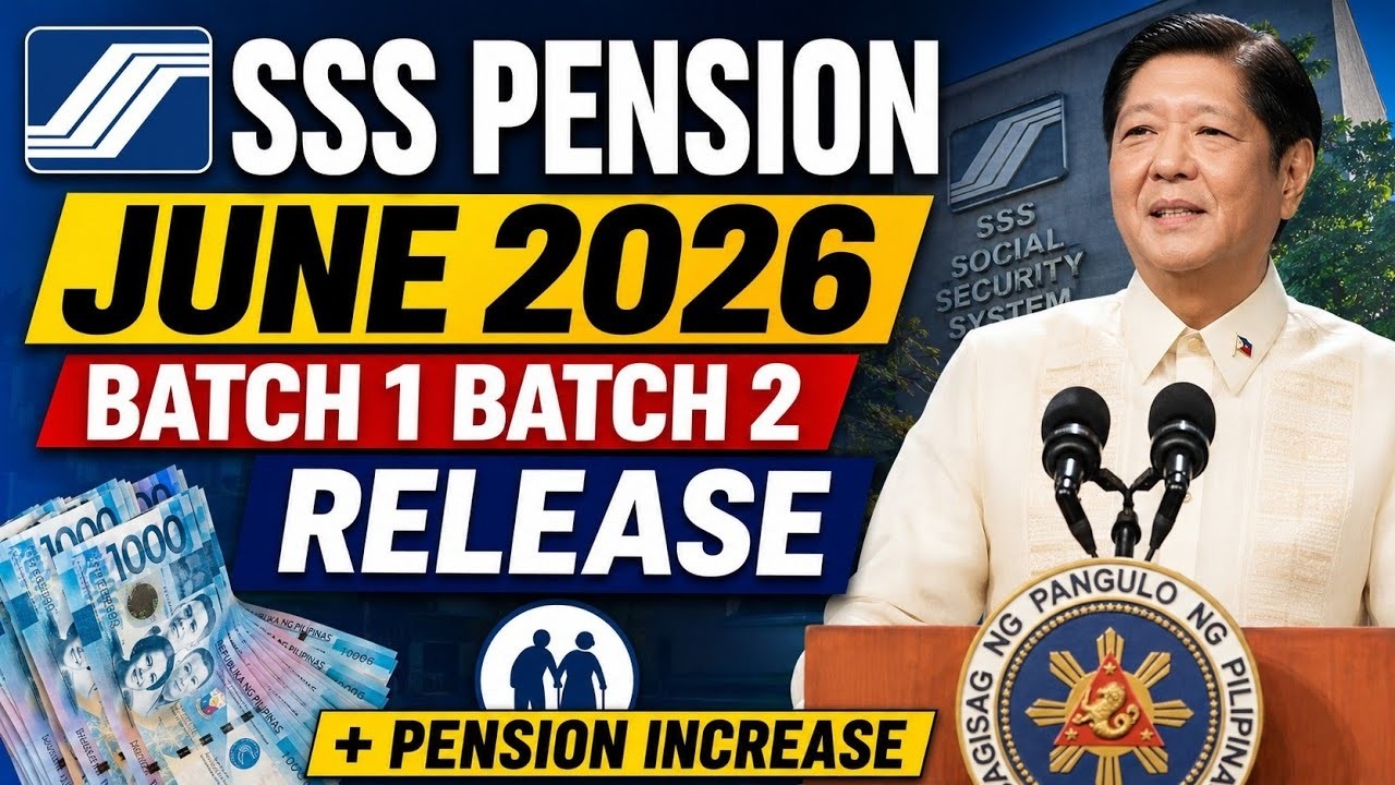SSS PENSION JUNE 2026 🚨BATCH 1 & 2 RELEASE + BIG PENSION INCREASE CONFIRMED!