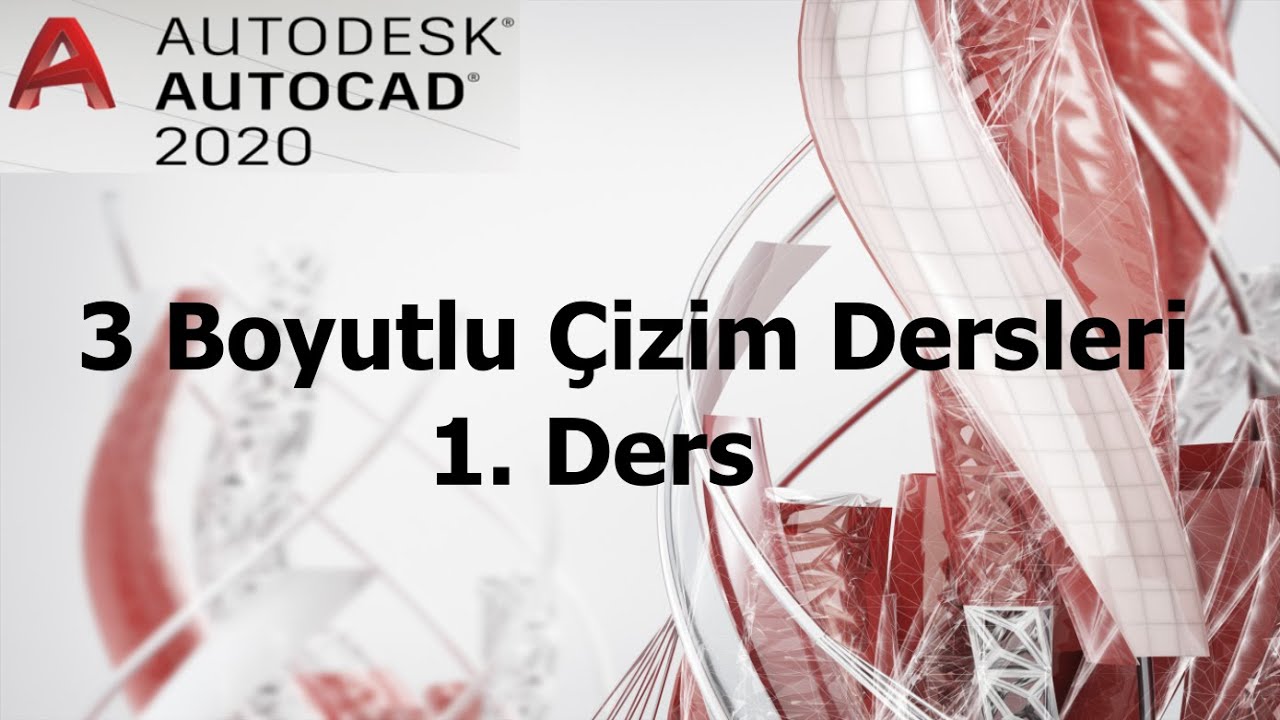 Autocad 3 Boyutlu Çizim dersleri #1 (Box, Cylindir, Cone, Sphere, Pyramid, Wedge, Torus ve Extrude)