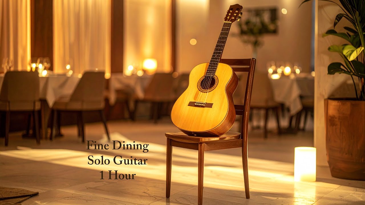 Fine Dining Solo Guitar | Luxury Ambient Music (1 Hour)
