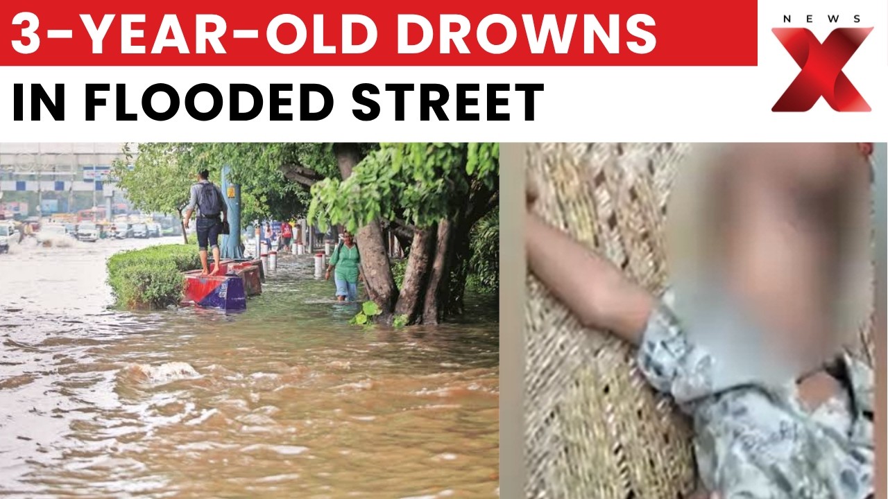 Ghaziabad Rain Tragedy: Heart-Wrenching Visuals Emerge After Child Drowns In Floodwater | NewsX