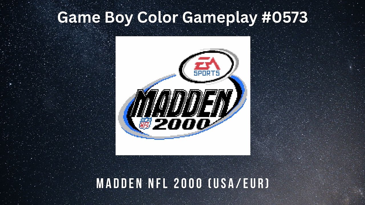 Madden NFL 2000 (USA/EUR) (Game Boy Color / Gameplay #0573)