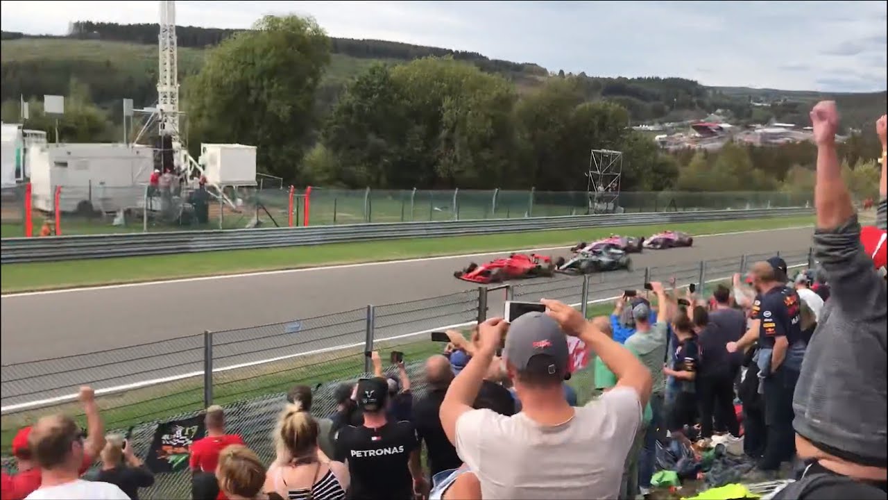 Here comes Sebastian Vettel | LIVE Fans View at Kemmel straight | F1 Belgian Grand Prix 2018