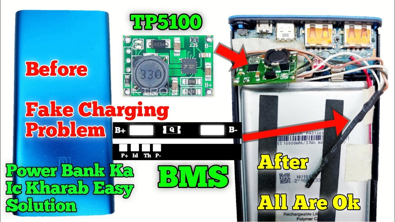 Mi 3i Power Bank Fake Charging Solution | Power Bank Dp Dm Short Repair