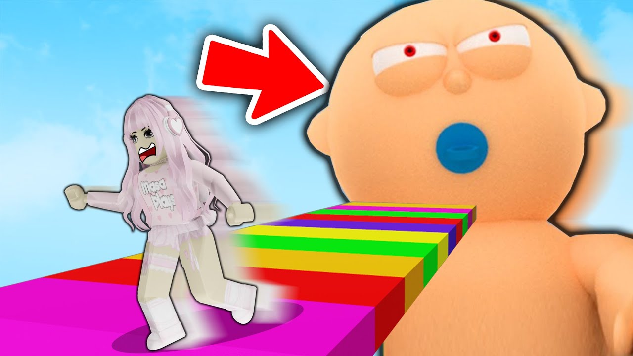 BEZIMO OD STRASNE BEBE U ROBLOX OBBY!