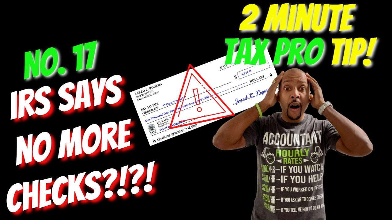 Налоговая служба США отменяет чеки на возврат налогов и бумажные платежи &mdash; что теперь должны дела...