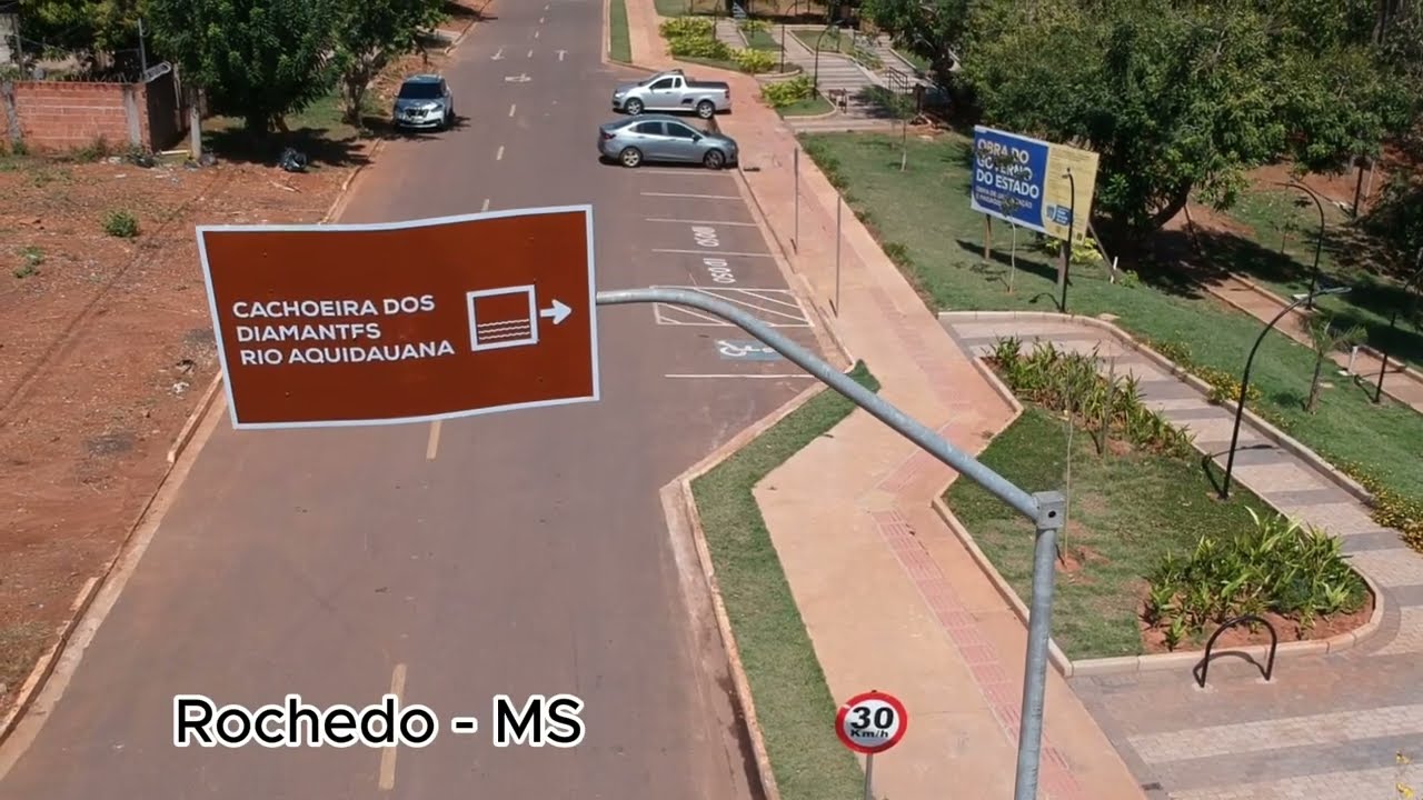Voo de Drone Spark Rochedo MS Rio Aquidauana