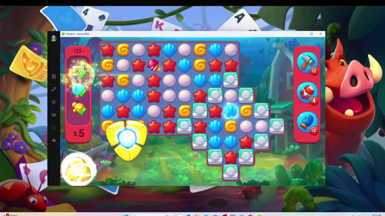 Fishdom Hard Level 125 &ndash; Step-by-Step F2P Strategy | Audio Walkthrough & Tips to Beat Obstacles