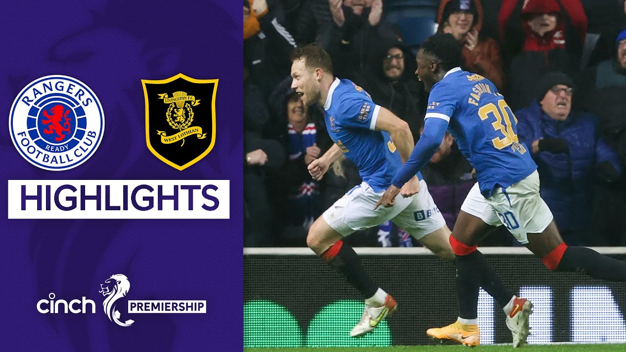 Rangers 1-0 Livingston | Super Sub Arfield Scores with Brilliant Lob! | cinch Premiership