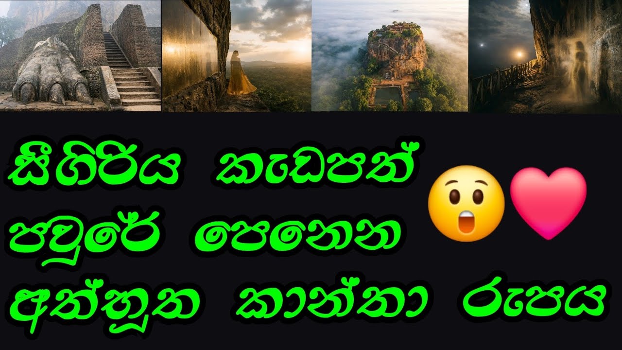 සීගිරිය කැඩපත් පවුරේ පෙනෙන අත්භූත කාන්තා රූපය 😯❤️ #travel #nature #vlog #sigiriyarock #ancientruins