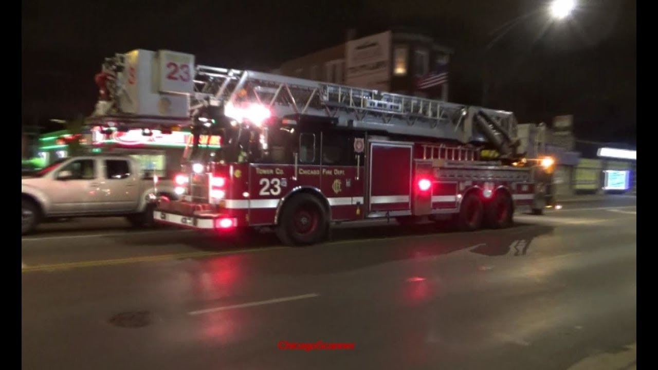 Chicago Fire Department Tower 23 Responding