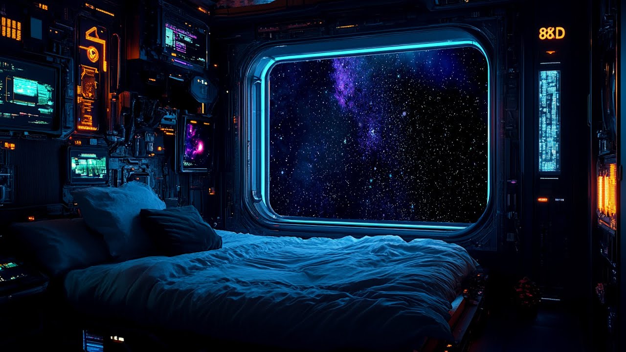 Put an End to Nighttime Restlessness | Experience Deep Sleep with the Calming Ambience of Space