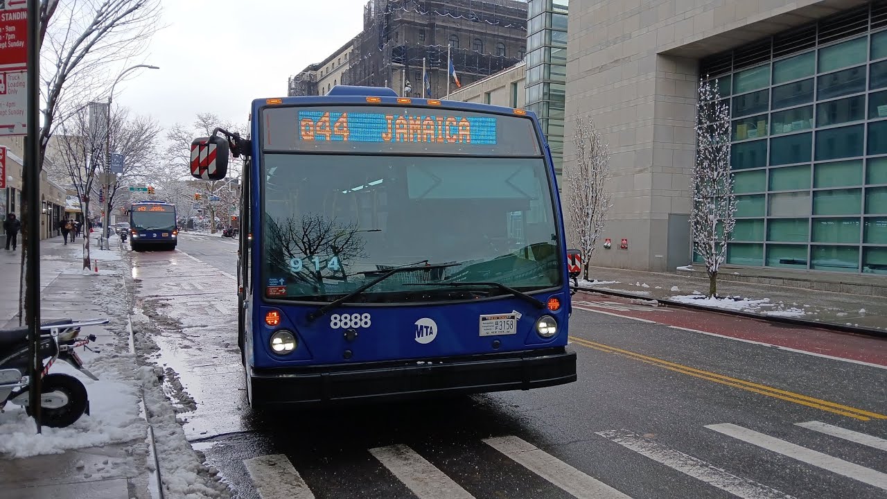 MTA BUS: A Various Bus action in Jamaica Queens/Snow Loans & more 2024.