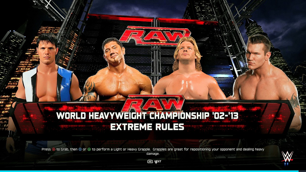 WWE 2K25 - Стайлз, Батиста, Джерико, Ортон | Чемпионат Fatal Four-Way Extreme Showdowns