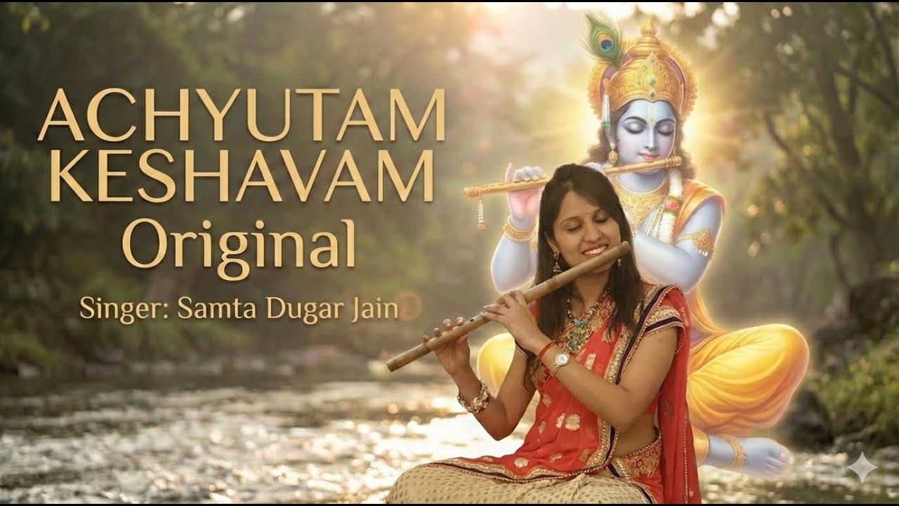 अच्युतम केशवं | Achyutam Keshavam Bhajan Original | Lord Krishna & Rama Bhajan |Peaceful Bhakti Song