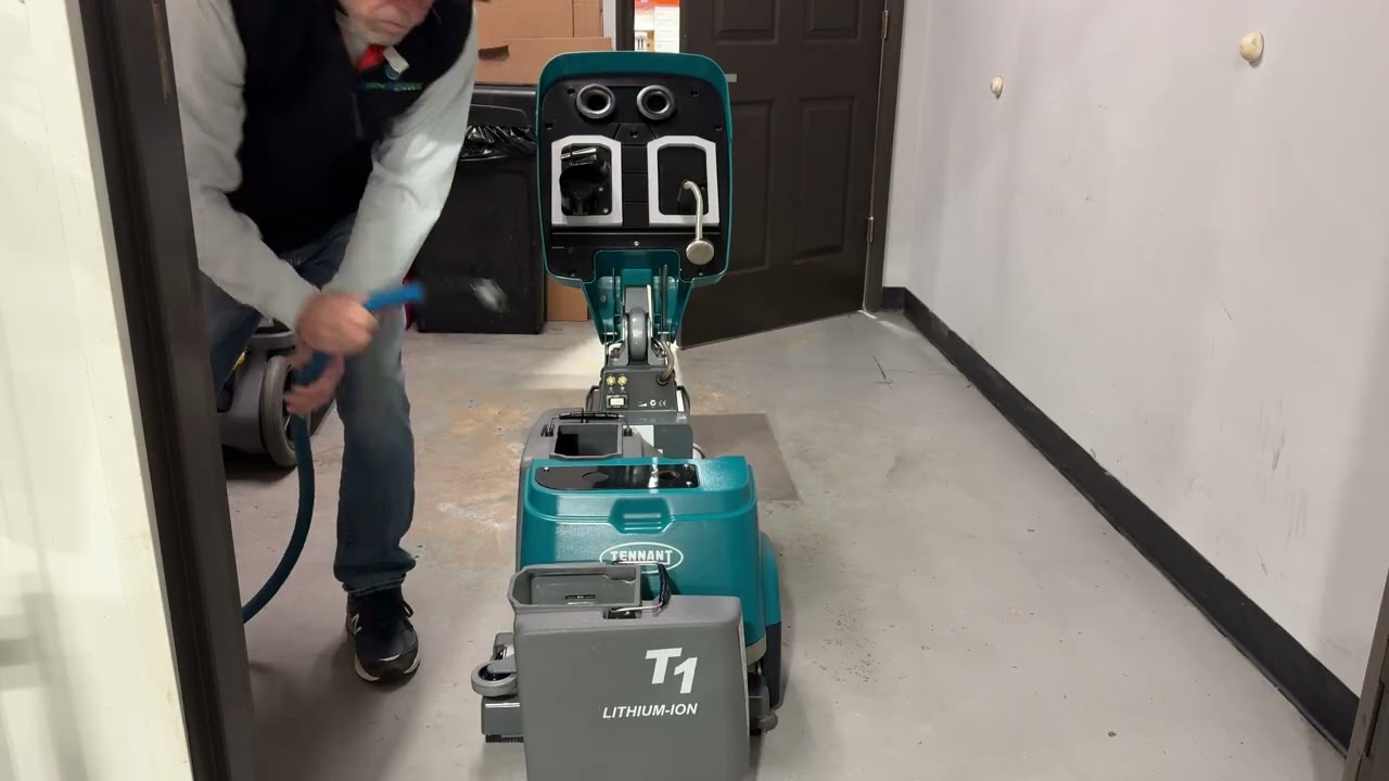 Tennant T1B Lithium Ion Walk-Behind Scrubber