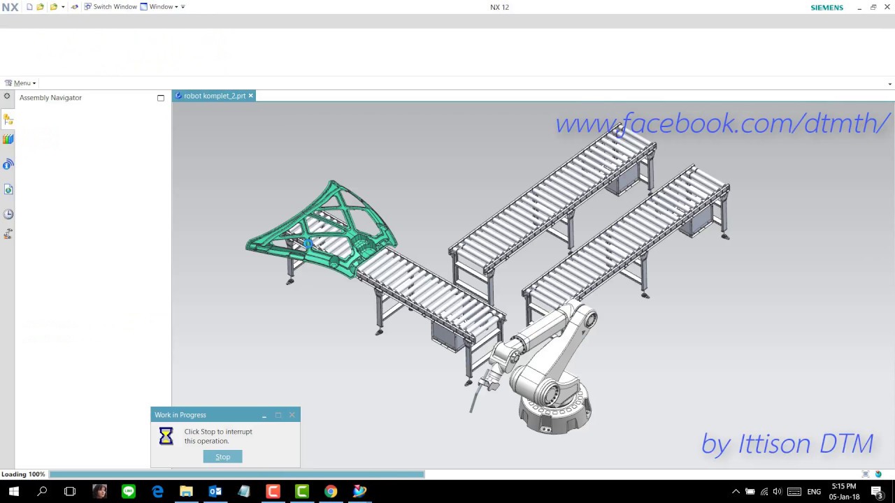 Siemens NX12 Robot Animation Designer.