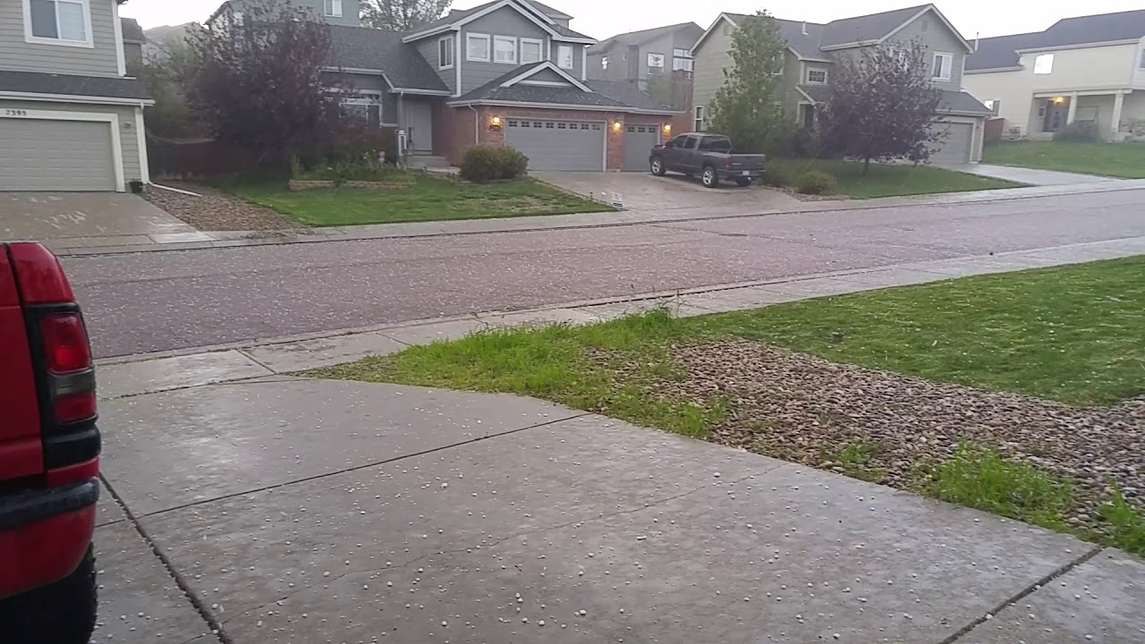 Again! Hail Storm Hits Fountain Colorado 3