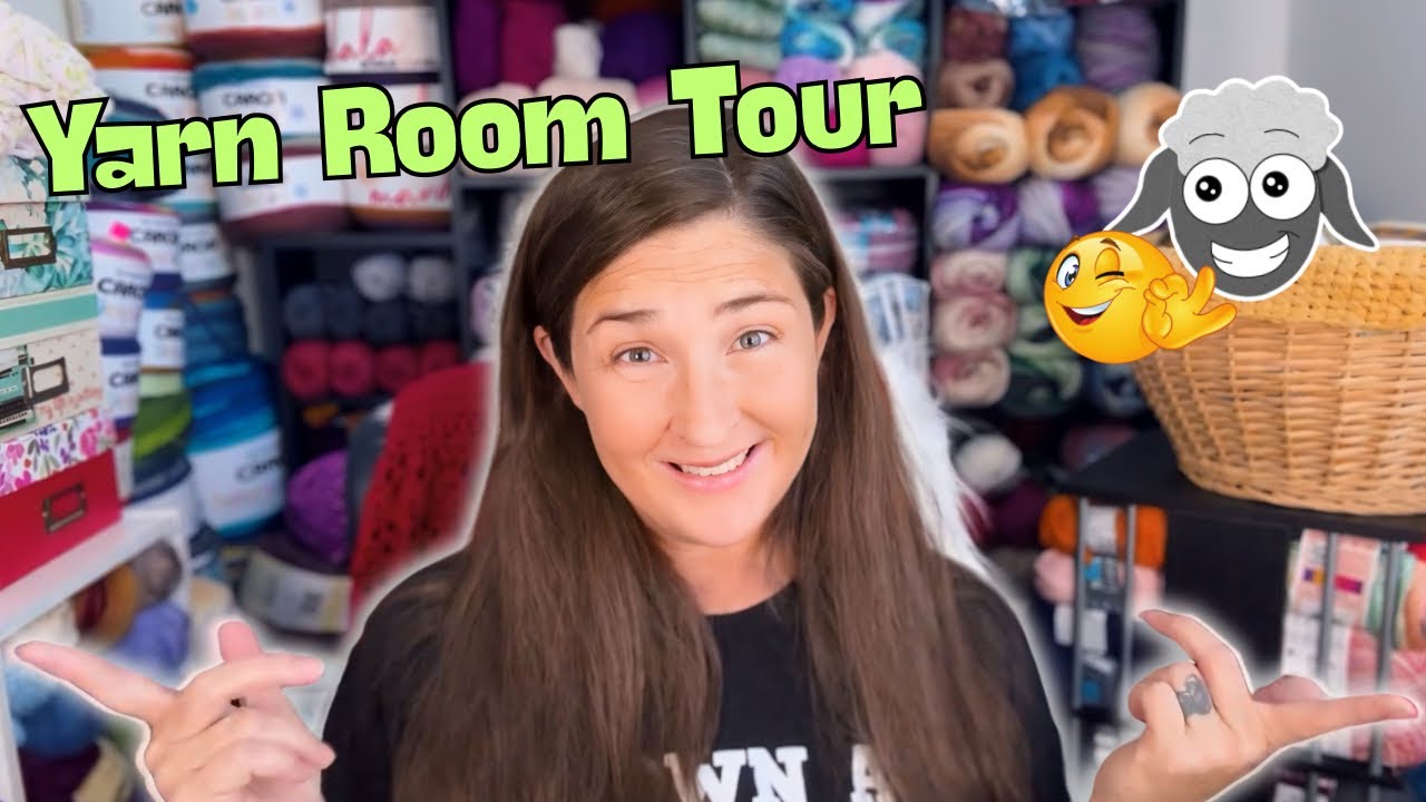 My Yarn Room Glow-Up 🧶✨ Post-Destash Tour & Yarn Organization Progress 🐢🐢🐢
