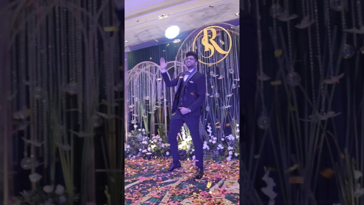 Dashing Groom sangeet dance 🔥 #groom #groomdance #indianwedding #weddingdance #sangeet #viralshort