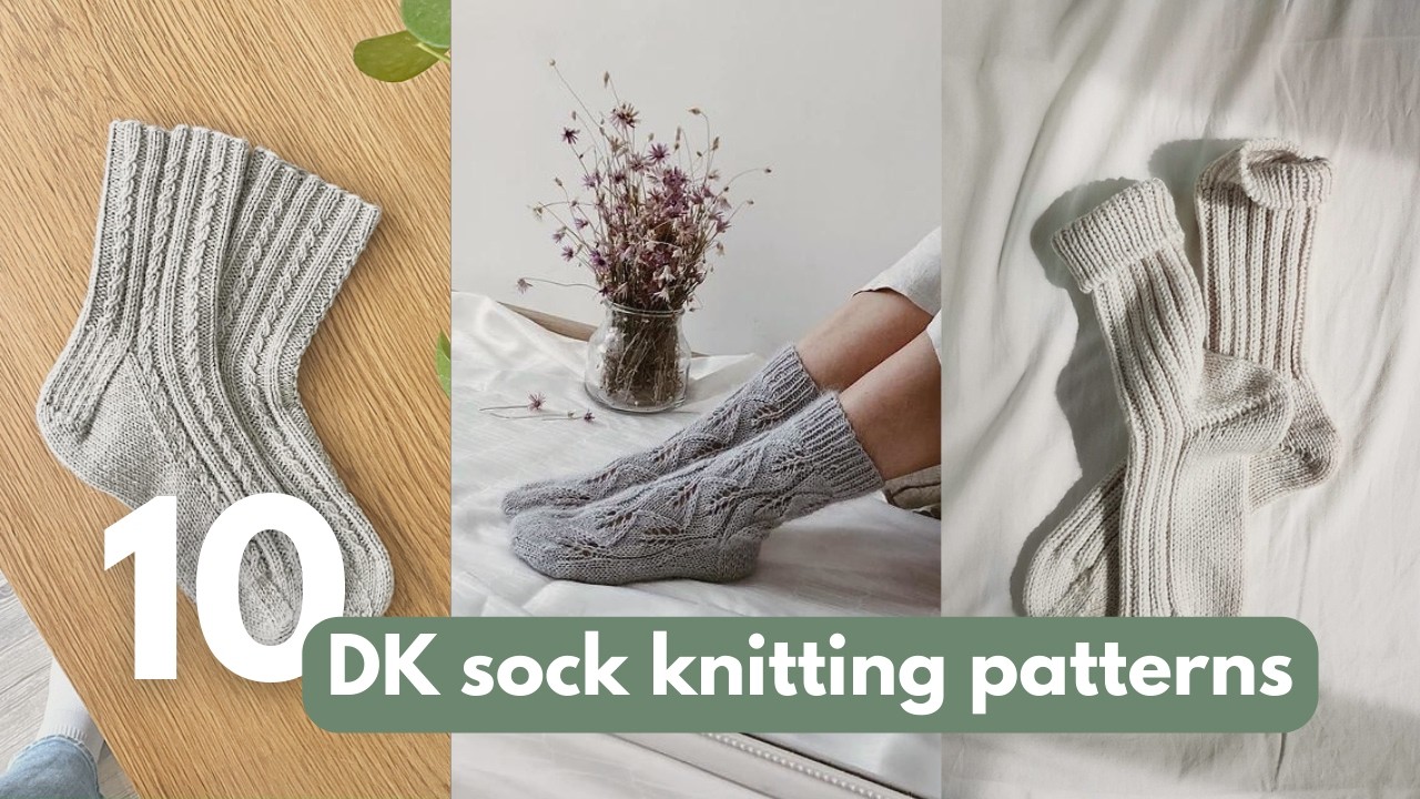 10 DK sock knitting patterns, perfect for fall and winter!