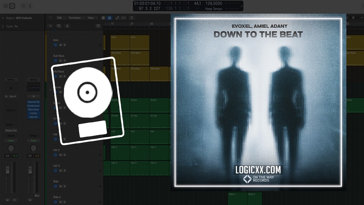 Amiel Adany, Evoxel - Down to the Beat (Logic Pro Remake)