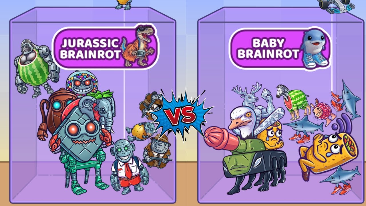 Merge Falls Boss | Italian Brainrot vs Baby Brainrot|Max Level