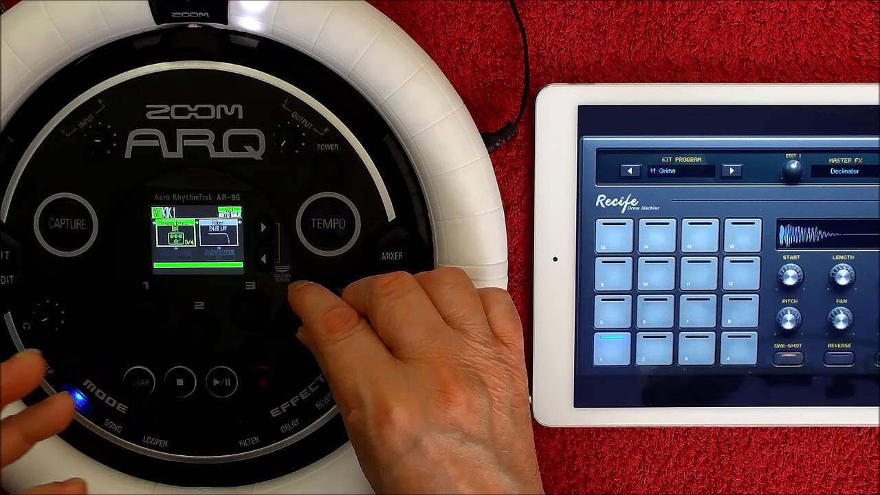 Zoom ARQ 96 Tutorial - How To Sample Korg Gadget Or Any Other iPad App