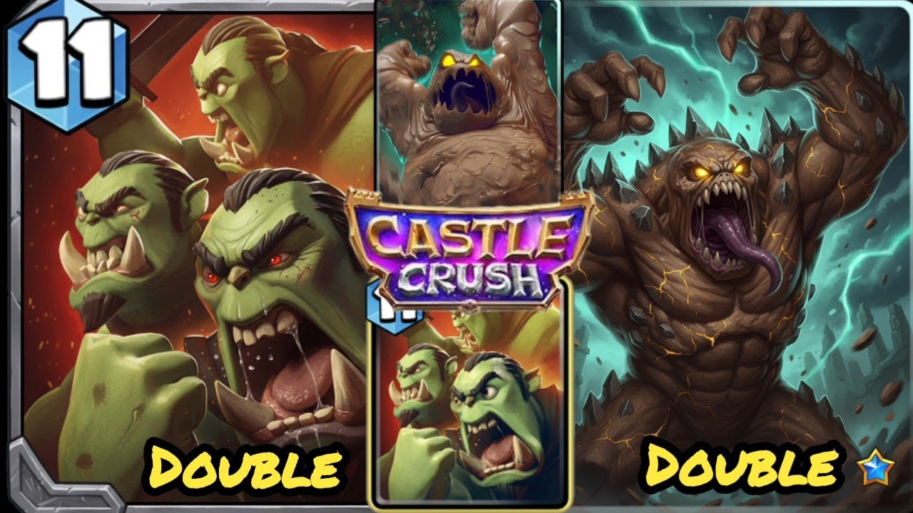 Double Mud Element Vs Double Orc's Hord! Castle Crush 
