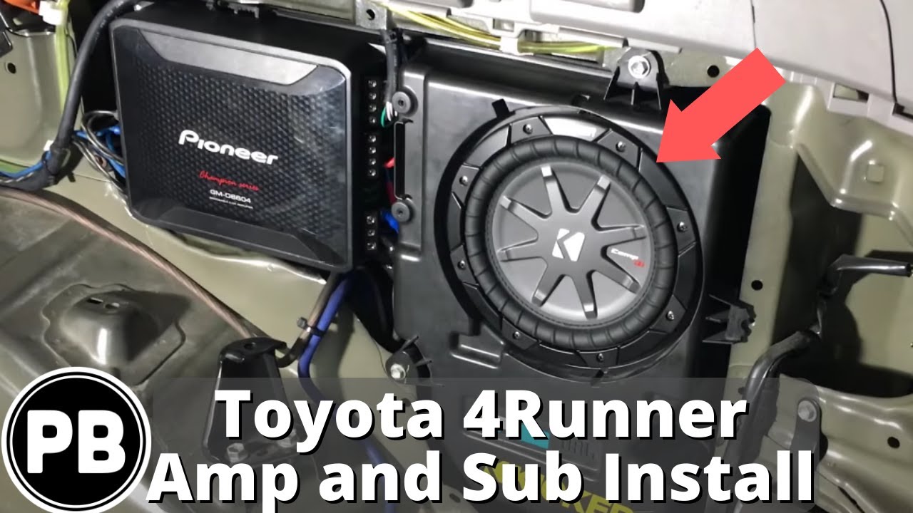 2003 - 2009 Toyota 4runner 4 Channel Amp and Sub Install