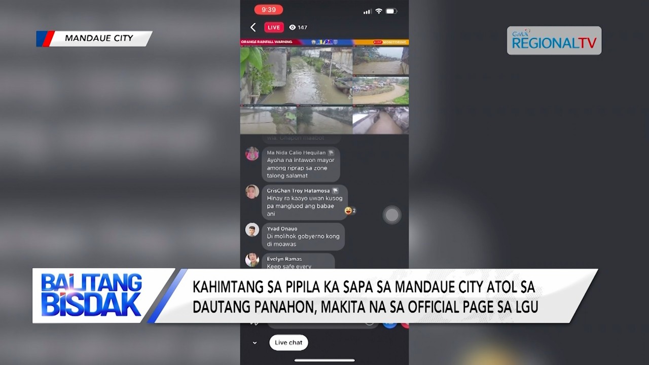 Kahimtang sa Pipila ka sapa sa Mandaue City, Makita na Online | Balitang Bisdak