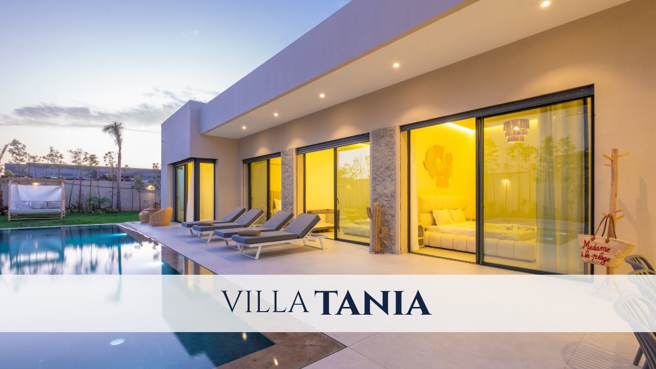 Villa Tania – Élégante Villa Moderne à Marrakech avec Piscine Privée et Jardin