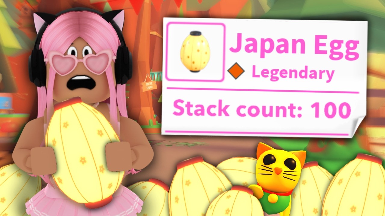 i hatched 100 JAPAN EGGS in adopt me...