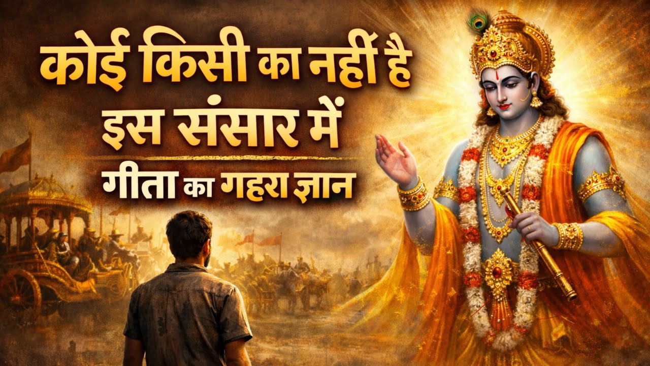 कोई किसी का नहीं है इस संसार में | गीता का गहरा ज्ञान | Shrimad Bhagwat Gita Saar | Krishan Updesh