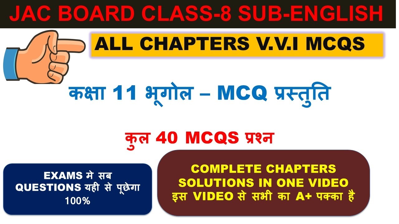 Class 11 Geography – 40 Important MCQs | Chapter-wise Practice Questions | Exam Preparation 2026